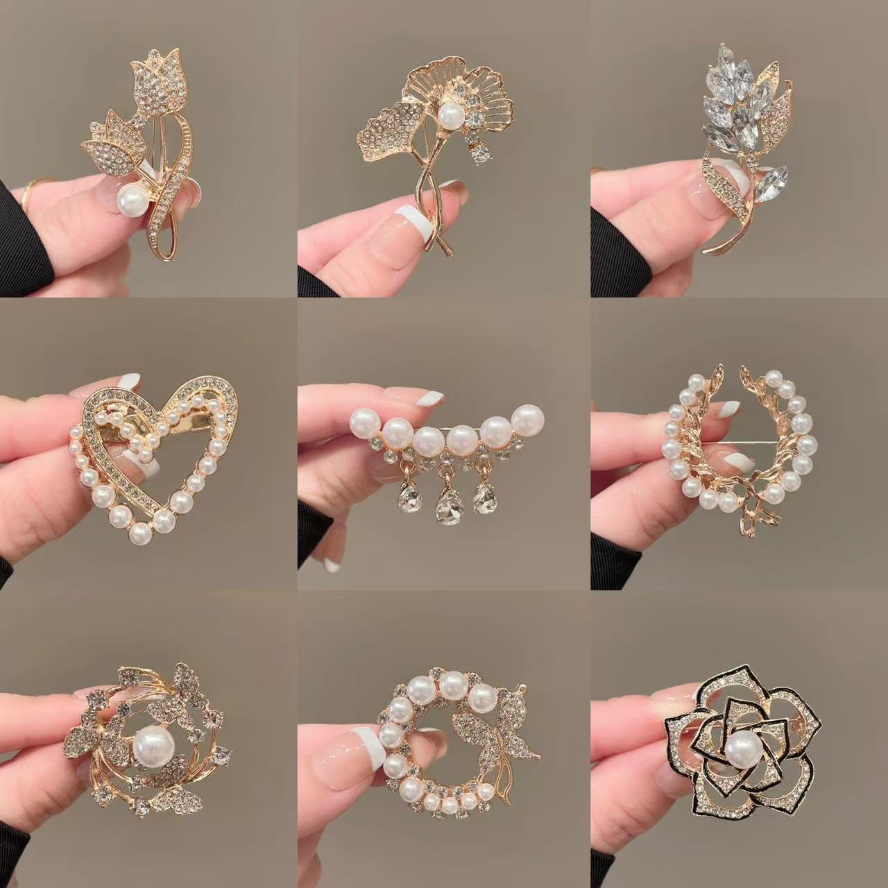 CICIDIY Sparkling Zircon Brooch - On site Selection