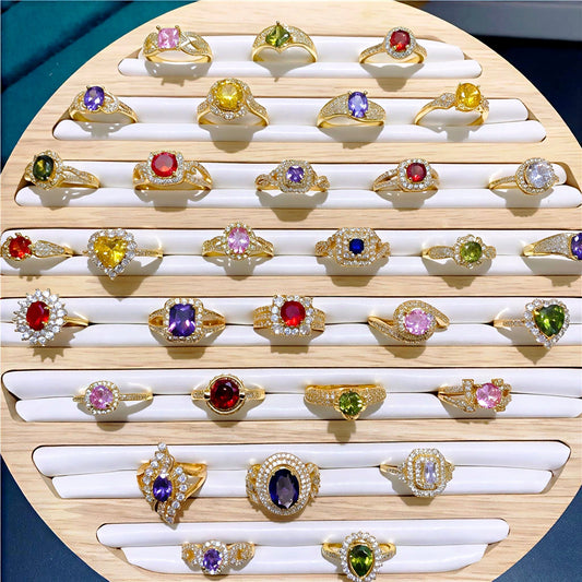 CICIDIY-Shining zircon ring blind box-Open inlive