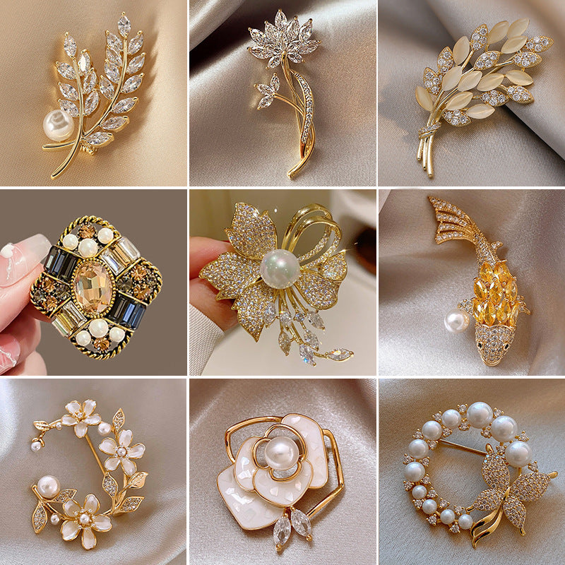 CICIDIY Sparkling Zircon Brooch - On site Selection